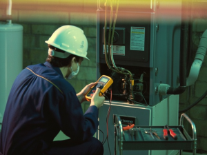 career resilience to AI in the trades like this HVAC technician