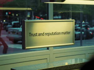 trust and reputation help make your job resilient to AI