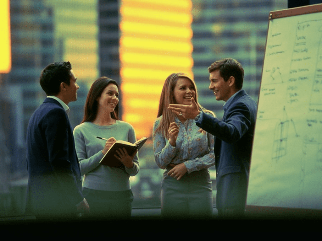 Young Professionals in a group