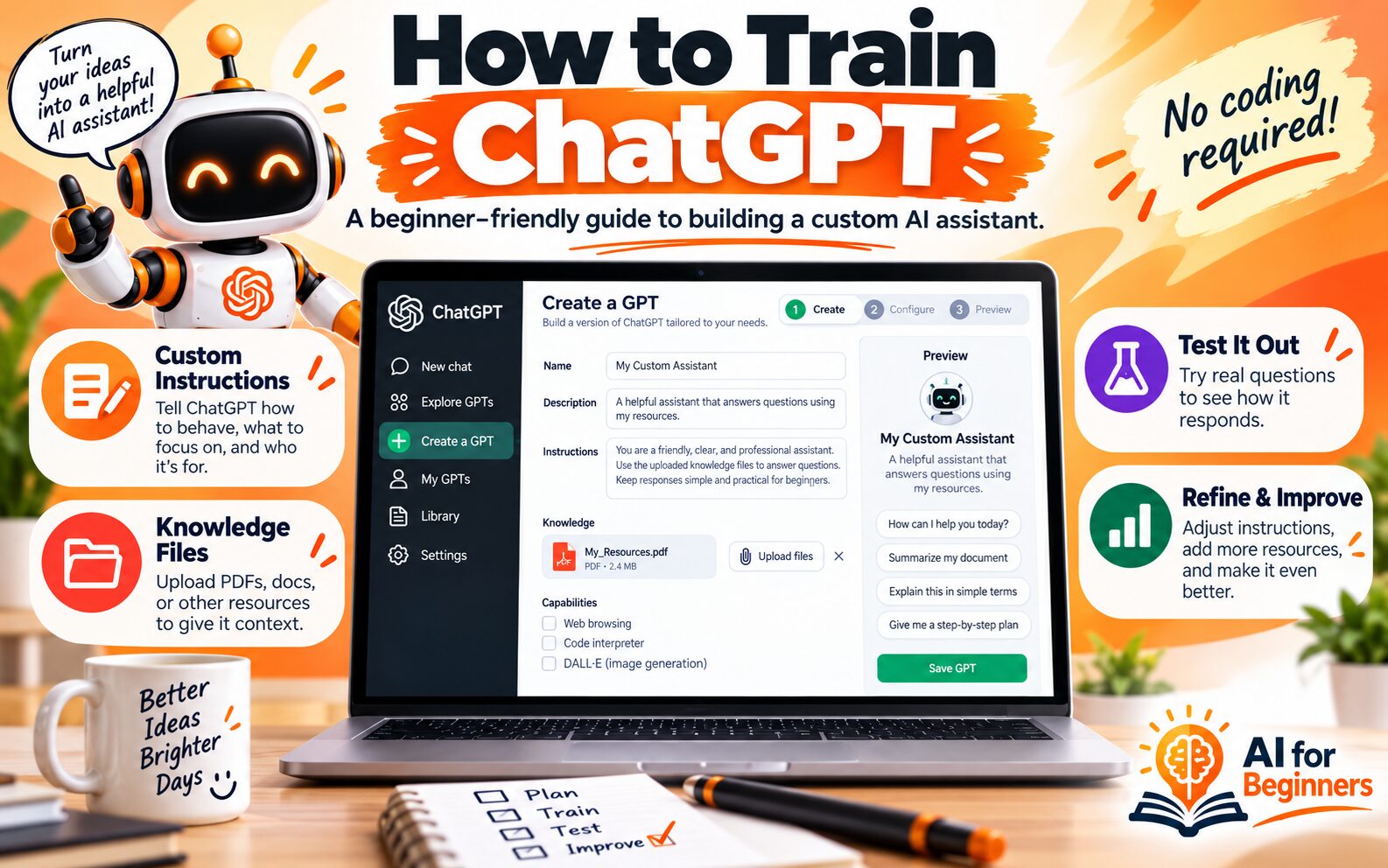 how to train ChatGPT